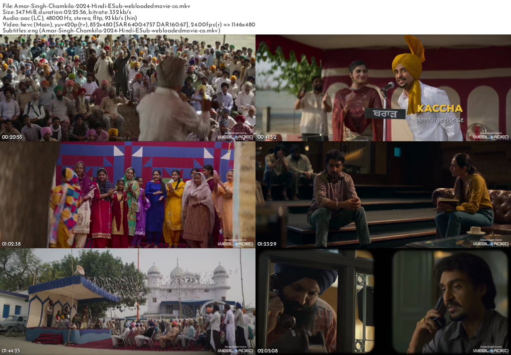 Amar Singh Chamkila (2024) Hindi Movie 16